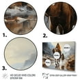 thumbnail image 3 of Designart "Camel Desert Wanderer composition" Animals Floater Framed Canvas Print, 3 of 7