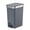 Dark Gray, variant on Small Bathroom Trash Can with Lid Soft Close, 10 Liter/2.6 Gallon Slim Garbage Can-Metal Step and Press top Lid, Mini Modern Waste Basket for Toilet, Office, Bedroom,Dorm,Dark Gray