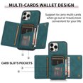 thumbnail image 3 of Jiahe Cover for iPhone 11, Wallet Case with Card Holder Pocket,Rugged Shockproof PU Leather Kickstand Card Slot Anti-Scratch Case Cover, blue, 3 of 5