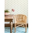 thumbnail image 3 of Chesapeake Kova Blue Floral Crest Wallpaper, 20.5-in by 33-ft, 3 of 5