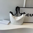 thumbnail image 4 of Bolso Hobo para mujeres y hombres bolso de color sólido bolso bandolera informal de cuero PU para uso diario, 4 of 9