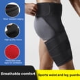 thumbnail image 2 of Groin Hip Brace | Sciatica Support Wrap | Hamstring Compression Sleeve for Men and Women for Pulled Quadriceps Thigh Muscle, Hip Flexor Strain, Bursitis and Arthritis, 2 of 9