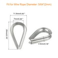 thumbnail image 3 of 100 Pack Aluminum Crimping Loop Sleeve and 16 Pack Stainless Steel Thimble for 5/64" Dia Wire Rope,, 3 of 8
