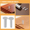 thumbnail image 2 of Shisuyan 7 Pairs Heavy Duty Knife Handle Rivets for DIY Cutlery Making Stainless Steel Cutter Handle Fasteners for Kitchen Chef Knives 1.4cm, 2 of 8