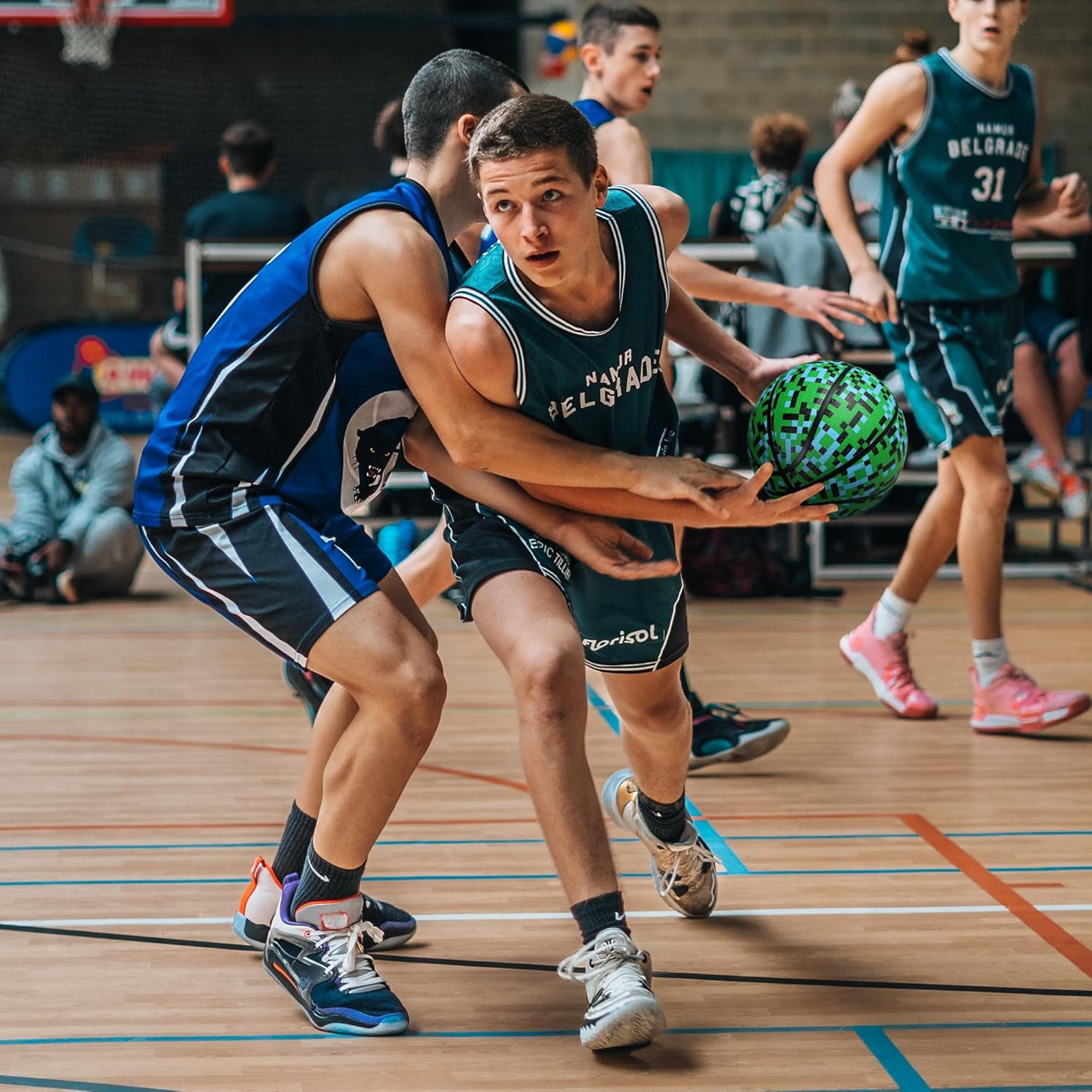 Rubber Basketball for Outdoor and Indoor Use