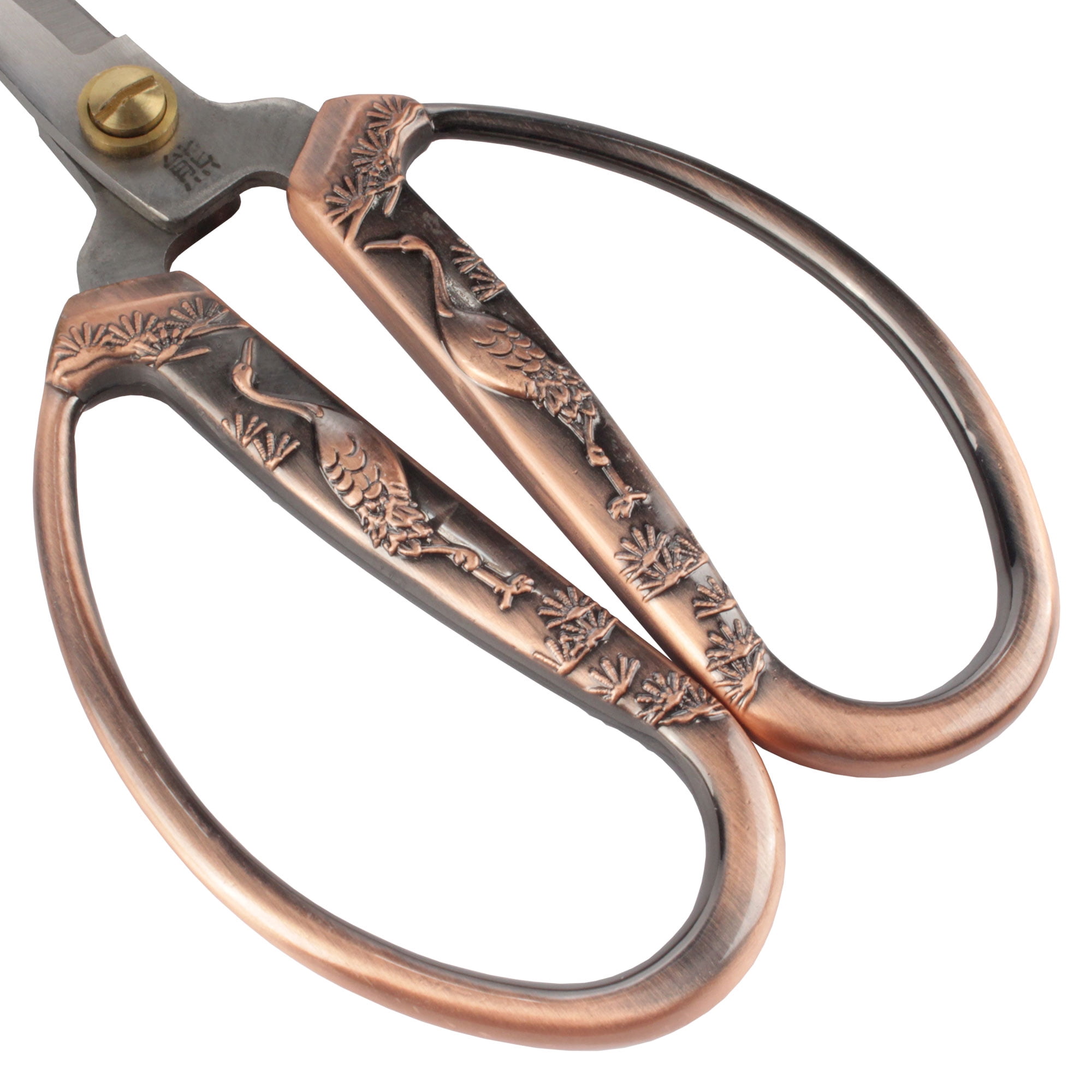 JubileeYarn Crane Motif Small Embroidery Craft Scissors - Copper - 1 Pair