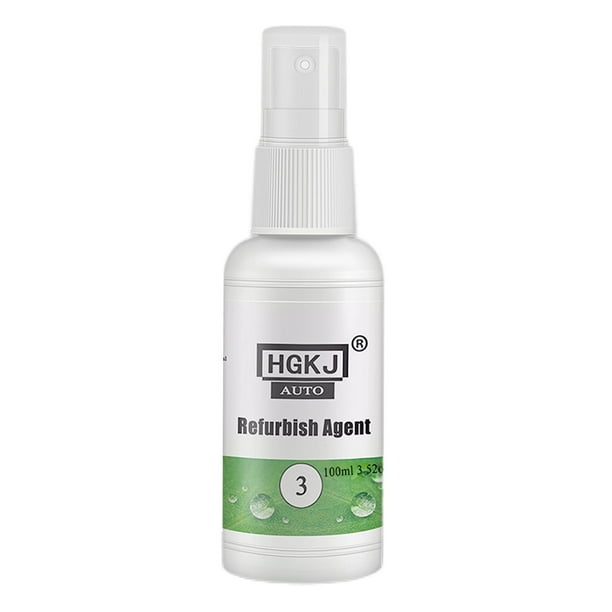 Restaurador de plástico, abrillantador de cuero para interiores, mantenimiento de piezas de plástico para automóviles 100ml