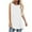 White, variant on Mrat Cotton Camisoles for Women Women Tank Summer Solid Color Round-Neck Sleeveless Casual Tunic Tops Blouse S-81 Gray L