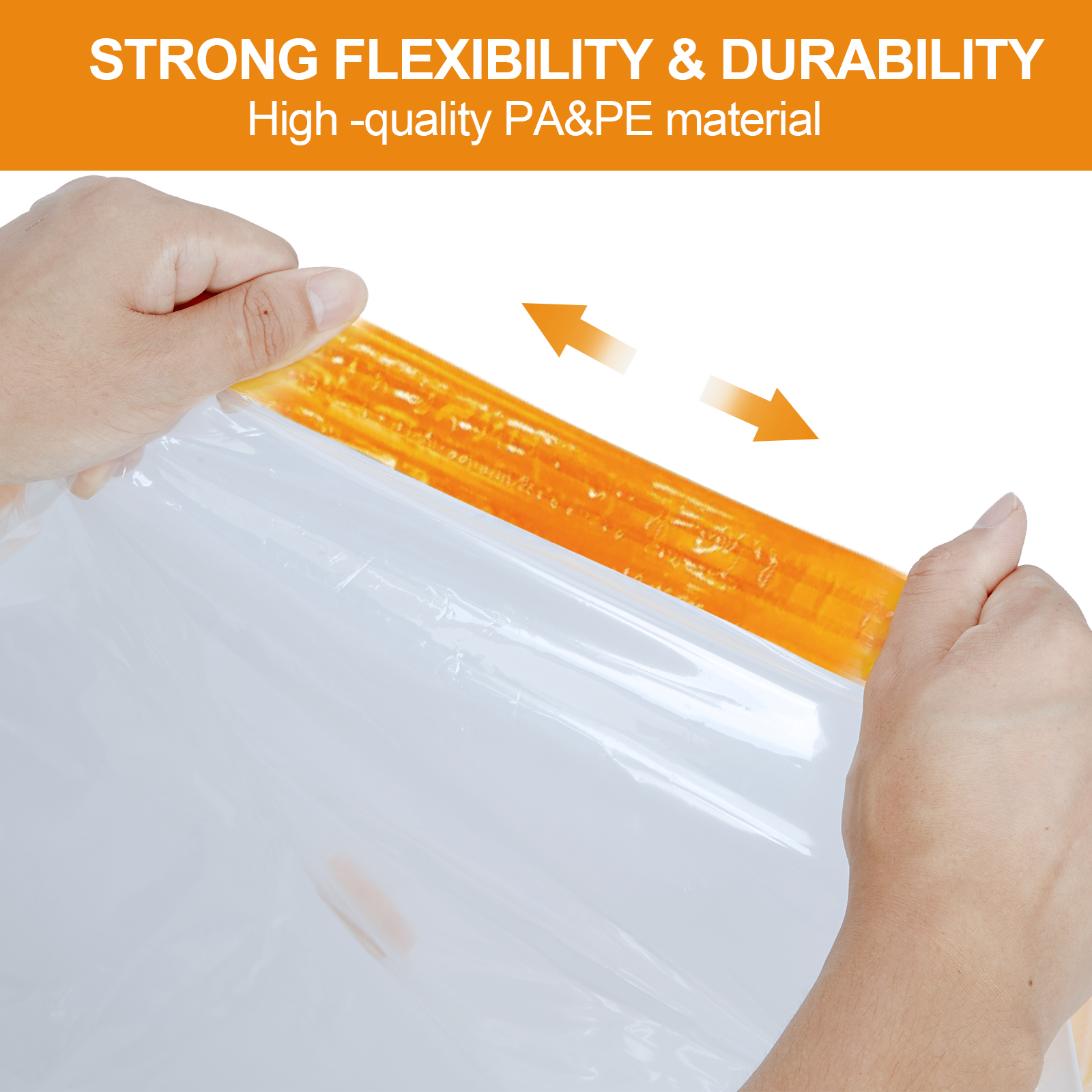 AGPTEK 10 Vacuum Storage Bags Ideal Space Saving Solution 5 Large and 5 Jumbo Pump Included