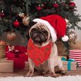 thumbnail image 4 of Paquete de 2 pañuelos navideños para perros, baberos triangulares reversibles, bufandas, accesorios para perros, gatos y mascotas, 4 of 5