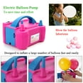 thumbnail image 4 of Amdohai 110V Electric Balloon Inflator Pump High Power Air Blower Pump with 4 Extension Nozzles Dual Pump Nozzles Fast Portable Inflatable Tool, 4 of 8