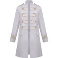 thumbnail image 2 of Hombres Halloween Stand-up Collar Multicolor Rendimiento Traje Retro Uniforme Chaqueta Pompotops oipoqjl11631, 2 of 3