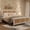 White, variant on EastVita Full Size Rattan Bed Frame with Headboard, White Boho Cane Platform Bed Frame with Strong Metal Slat, Noise Free, No Box Spring Needed