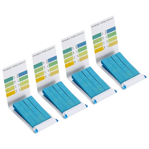 Unique Bargains pH3.8 to pH5.4 Test Strips 80 Litmus Indicator Paper Alkaline Acid Testing, 4 Pack