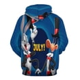 thumbnail image 5 of Looney Tunes Cartoons Hoodie 3D Print Pullover Hooded Long Sleeve Sweatshirts Tops Blouse with Pocket for Mens Womens, 5 of 7