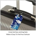 thumbnail image 3 of Square 2Pack PU Leather Octopus Cruise Luggage Tag with Privacy Cover and Name ID Tag for Travel Handbags Backpacks Luggage Tags, 3 of 6