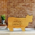 thumbnail image 2 of A Cow in an Earthquake is Called a Milkshake 14.75 x 9.75" Cow Shape Cutting Board | Funny Kitchen Chopping Board, 2 of 7