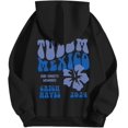 thumbnail image 4 of Pink Graphic Hoodie For Women 2024 Cute Preppy Sweatshirt Long Sleeve Drawstring Pullover Tops With Pockets, 4 of 5