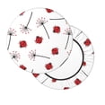 thumbnail image 2 of Balery Ladybug With Dandelion Fundas de asiento para taburete de bar redondo de tela de terciopelo ajustables que protegen de arañazos y manchas para sillas de 14 a 17 pulgadas.-13 inch, 2 of 7