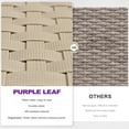 thumbnail image 6 of PURPLE LEAF Outdoor Chaise Lounge Set of 2, Patio Wicker Poolside Chairs with Adjustable Backrest, Aluminum Sun Loungers for Garden, Backyard, Poolside，Beige, 6 of 6