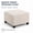 Beige, variant on Square Velvet Ottoman Covers Ottoman Slipcover Square Footstool Protector Covers Storage Stool Ottoman Covers Stretch with Elastic Bottom (Medium,Beige)