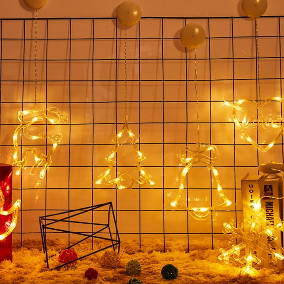 Hwkond Christmas String Lights Christmas LED Decoration Lights Indoor Outdoor Party Christmas Tree Decoration on Clearance