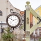 thumbnail image 1 of Hengsof - Reloj grande para exteriores de 40,6 cm, retro, impermeable, para interiores y exteriores, sin tictac, con termómetro, funciona a pilas, para patio y jardín, 1 of 8