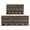 Black Strip Boho-54, variant on Set of 2 Boho Kitchen Mats - Modern Farmhouse Rugs with Moroccan Design - Non-Skid, Absorbent, with Rubber Bottom (Black, 17x47 17x30)