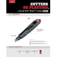 thumbnail image 2 of Cutter Cortador De Corte Fino Plastico 18 Mm Mango Abs Urrea Urrea CUTU3, 2 of 3