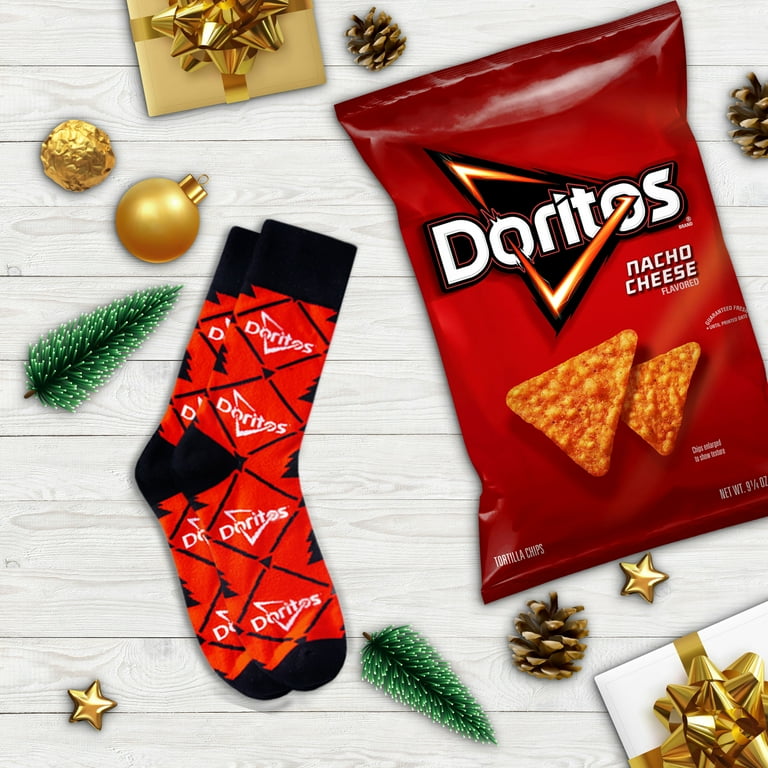 doritos-nacho-cheese-tortilla-chips-9-25oz-and-socks-holiday-bundle-walmart-com