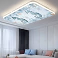thumbnail image 2 of Fluorescent Light Covers 1 Pack 4x2 ft Seahorse Turtle Ceiling Light Covers Fish Shell Coral Light Filters for Classroom, Office & Home, Drop Ceiling Light Covers, 2 of 8