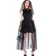 thumbnail image 1 of Women Ghost Bride Sleeveless Dress with Veil Gloves Halloween Cosplay Costume L, 1 of 4