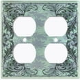 thumbnail image 3 of Metal Light Switch Plate Cover Elegant Green Grape Vine Damask Frame FRA049, 3 of 13