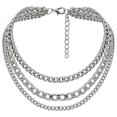 thumbnail image 1 of Bangcool Collier Multicouche Chunky Rétro : Collier Chaîne Simple Collier Punk pour Femmes, 1 of 6