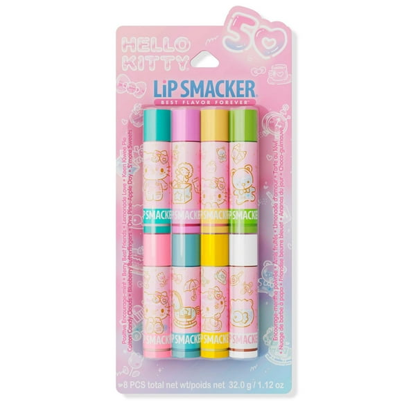 Pack de Fête de 8 Baumes à Lèvres Hello Kitty 50e Anniversaire