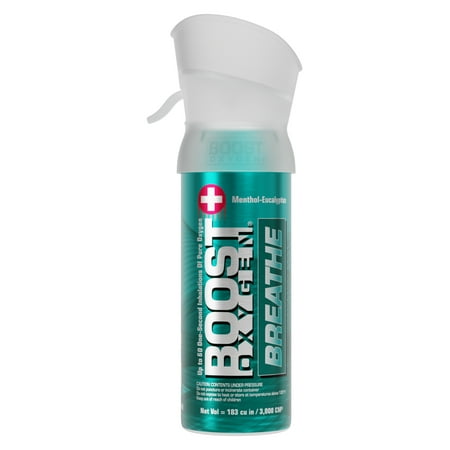 Boost Oxygen Portable Canned Oxygen, Menthol-Eucalyptus, 3L