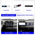 thumbnail image 2 of MOOKAKA 12.3"+12.3" Smart Display Radio Audio Media Player for Mitsubishi Mirage 2012-2018 Car Navigation GPS Upgrade Headunit Android Replacement 1080P Screen Carplay Accessories, 2 of 16