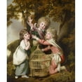 thumbnail image 3 of Joseph Wright of Derby 12x14 Black Modern Framed Museum Art Print Titled - The Synnot Children, 3 of 5