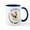 White/Navy Inside, variant on CafePress - Fawn Frenchie IAAM Mug - 11 oz Ceramic Mug - Novelty Coffee Tea Cup