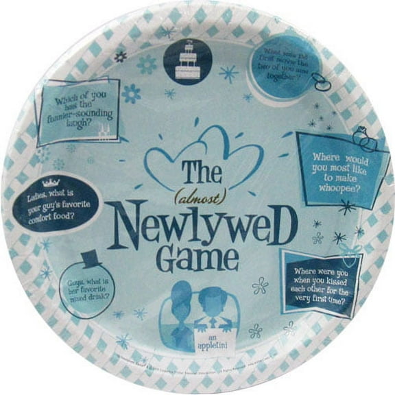 Bridal Shower 'Newlywed Game' Large Paper Plates (8ct)