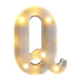 thumbnail image 1 of Fiudx Lámpara con Letras Led Decorativas, Luz Nocturna Tipo Marquesina, Decoración Versátil para El Hogar, Celebraciones de Cumpleaños y Bodas, Ambiente Romántico, Fácil de Usar con Pilas., 1 of 6