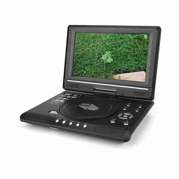 Reproductor de DVD portátil con pantalla LCD HD de 9 pulgadas, reproductor de TV, receptor de radio FM con