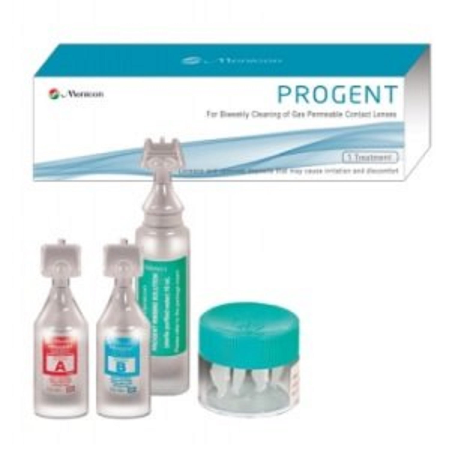 Menicon Progent Contact Lens Cleaner Set, 1 Treatment
