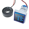 thumbnail image 5 of Square Dual Display Indicator Ammeter Voltmeter 2-in-1 Signal Light 22mm LED Meter, 5 of 8