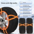 thumbnail image 2 of DAMIFU Snow Sock Tire Chains 2Pcs Designed To Fit Most For Car Tires In Winter, 2 of 7