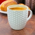 thumbnail image 6 of Elama Honeycomb 6 Piece 15 Ounce Mug Set in White, 6 of 6