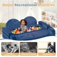 thumbnail image 3 of Modular Kids Play Couch, 12Pcs Kids Sofa for Playroom Bedroom Living Rooms Toddler Sofa for Inspiring Child Creativity, Children Creative Convertible Foam Sofa, Blue, 3 of 9