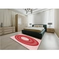 thumbnail image 5 of Ahgly Company Machine Washable Indoor Rectangle Transitional Pink Area Rugs, 7' x 9', 5 of 7