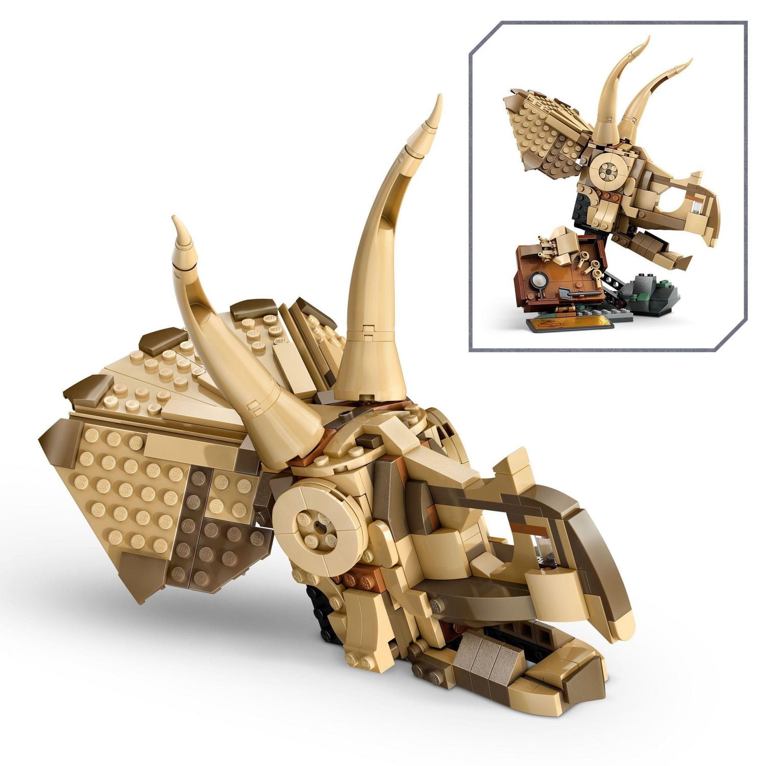 LEGO Jurassic World Dinosaur Fossils Triceratops Skull Toy - Dinosaur Toy Fossil Building Set for Kids, Boys and Girls, Ages 9+ - Model Display Kit - Gift Idea for Birthdays - 76969, Includes 468 Pieces, Ages 9+