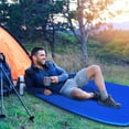 thumbnail image 2 of Goplus Inflatable Sleeping Pad, Self Inflating Camping Mattress w/Carrying Bag Blue, 2 of 10